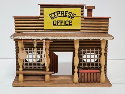 Western Holzhaus  *** EXPRESS ***  für Timpo Toys, J.Höffler, Elastolin, Figuren