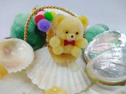 Vintage Bear Seashell , handmade - Picture 2 of 7