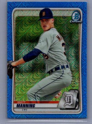 2020 Bowman #BCP-99 Matt Manning Chrome Prospects Mojo Refractors Blue #/150
