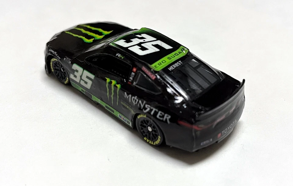 2025 Riley Herbst 35 Monster Green Toyota Camry NASCAR Cup Custom Diecast 1/64 - Image 4 of 4