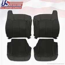 1999 2000 2001 2002 Silverado GMC Sierra Replacement leather seat cover Graphite