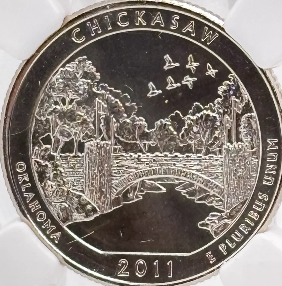 2011 P 25C ATB QUARTER "CHICKASAW" EARLY RELEASES MS 67 3493515-002 #13427 - Image 2 of 4