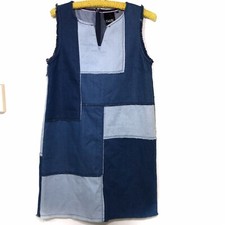 Nanette Lepore Womens Dress Blue Patchwork  Small EUC