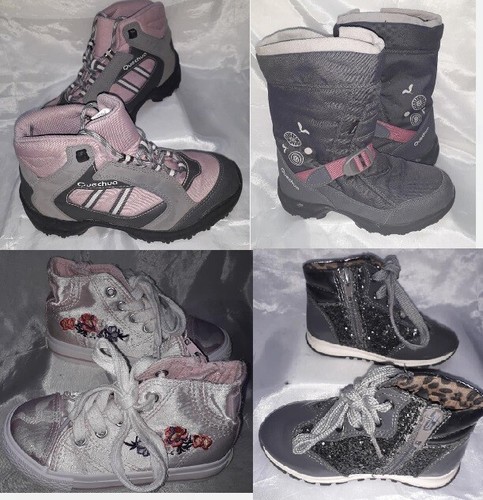 Stock Lotto 8 Paia Bambina Scarpe Ginnastica Stivali Sandali Schuhe  Chaussures | eBay