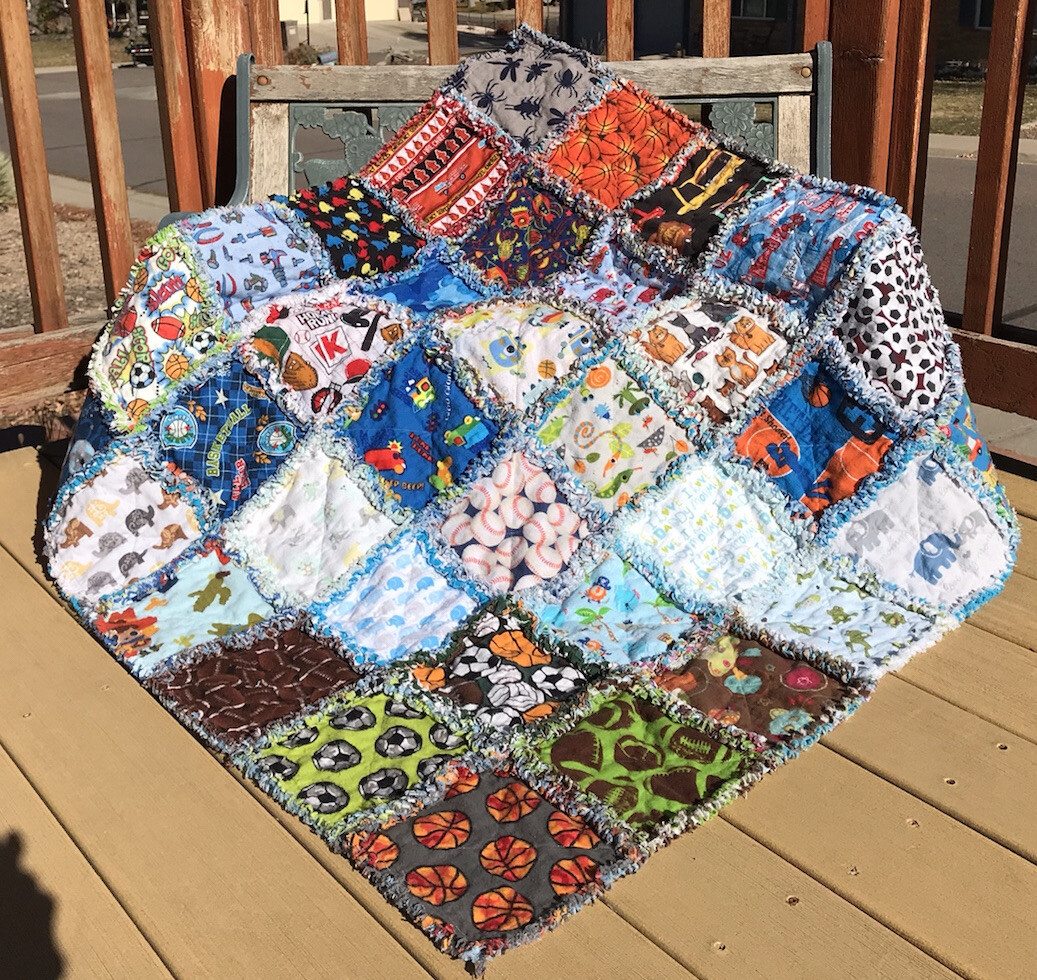 Rag Quilt Square Designs Easy As ABC And 123 Rag Quilt Pattern