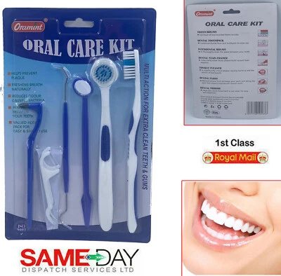 Dental Teeth Cleaning Kit Dentist Floss Plaque Remover Care Tooth Scraper Tools