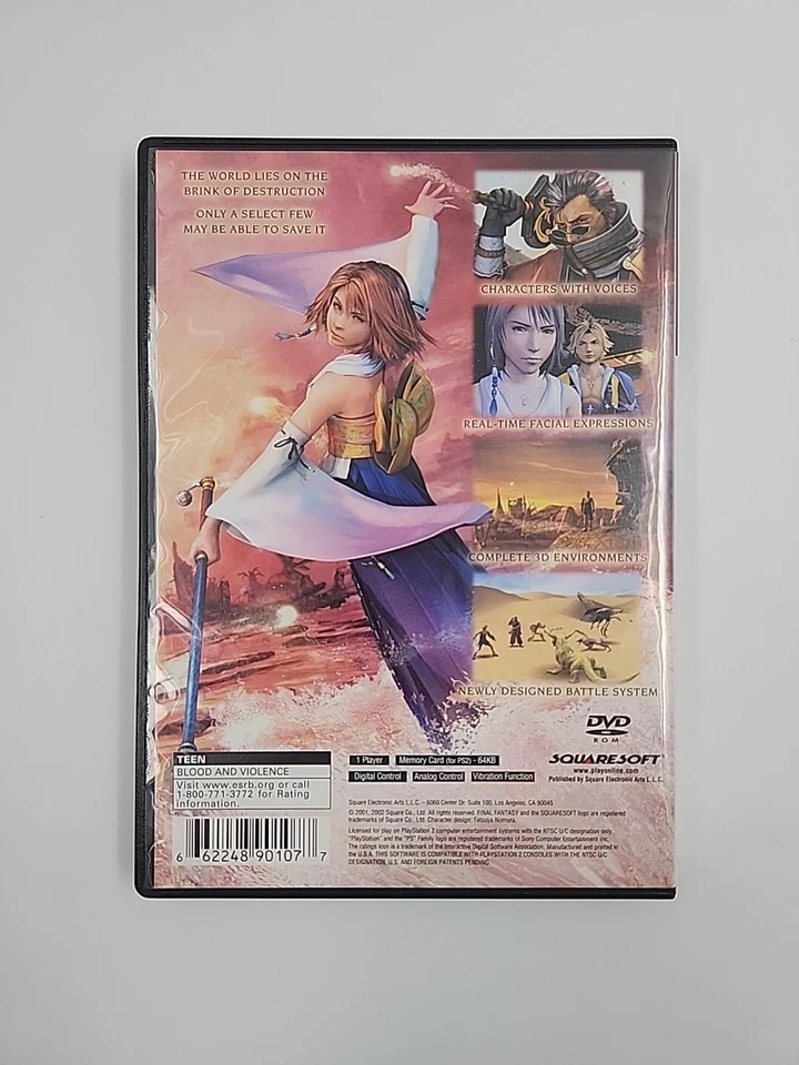 Final Fantasy X PS2 PlayStation 2 Complete CIB - Image 2 of 4
