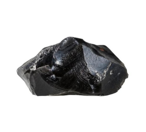 625 Carat Natural Black Obsidian Rough Stone – Certified Raw Crystal for Healing