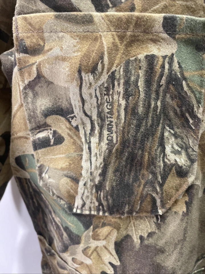 Cabelas Camo Coveralls Button/zipper One Small Hole In Left Knee Area, See Pic - Image 4 of 4