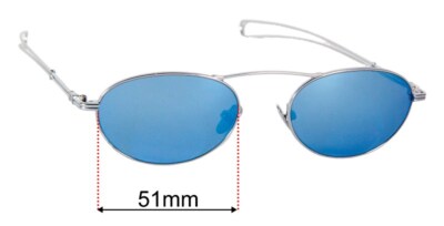 SFx Replacement Sunglass Lenses fits Edel Optics JB 11 - 51mm Wide