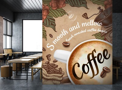 3D Kaffee Geschäft C807 Tapete Wandbild Fototapete Abnehmbarer Amy