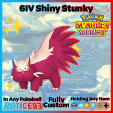 ✨ Shiny Stunky 6IV ✨ Pokemon Scarlet & Violet 🚀 Fast 🚀