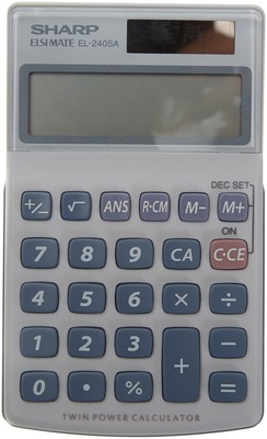 Sharp EL 240SAB Calculator,Grey 1