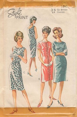 Original pattern from 1960:  STYLE Print, 1399, Kleider, dresses, bust size 38