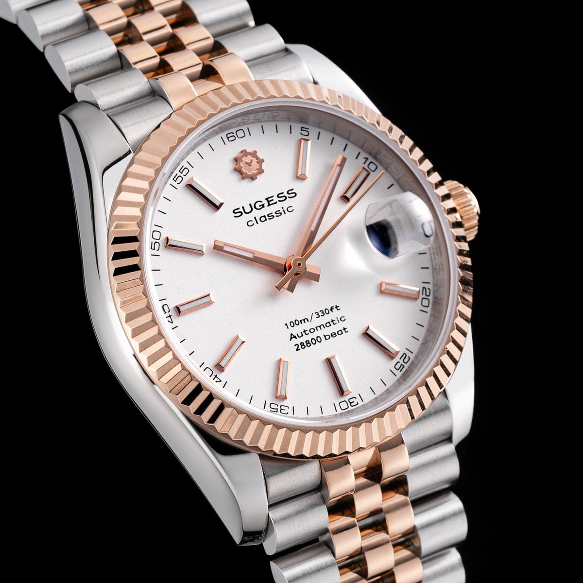 Sugess Classic Business Seagull Automatic Mechanical Date 