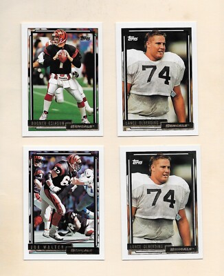 1992 Topps Gold Boomer Esiason, Lance Olberding, Joe Walter Bengals