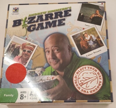 Vintage 2010 Andrew Zimmerman Bizarre Foods Board Games Sealed Unused