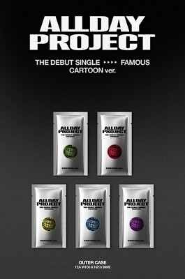 ALLDAY PROJECT Debut Single Album FAMOUS CARTOON Ver QR P.Card +