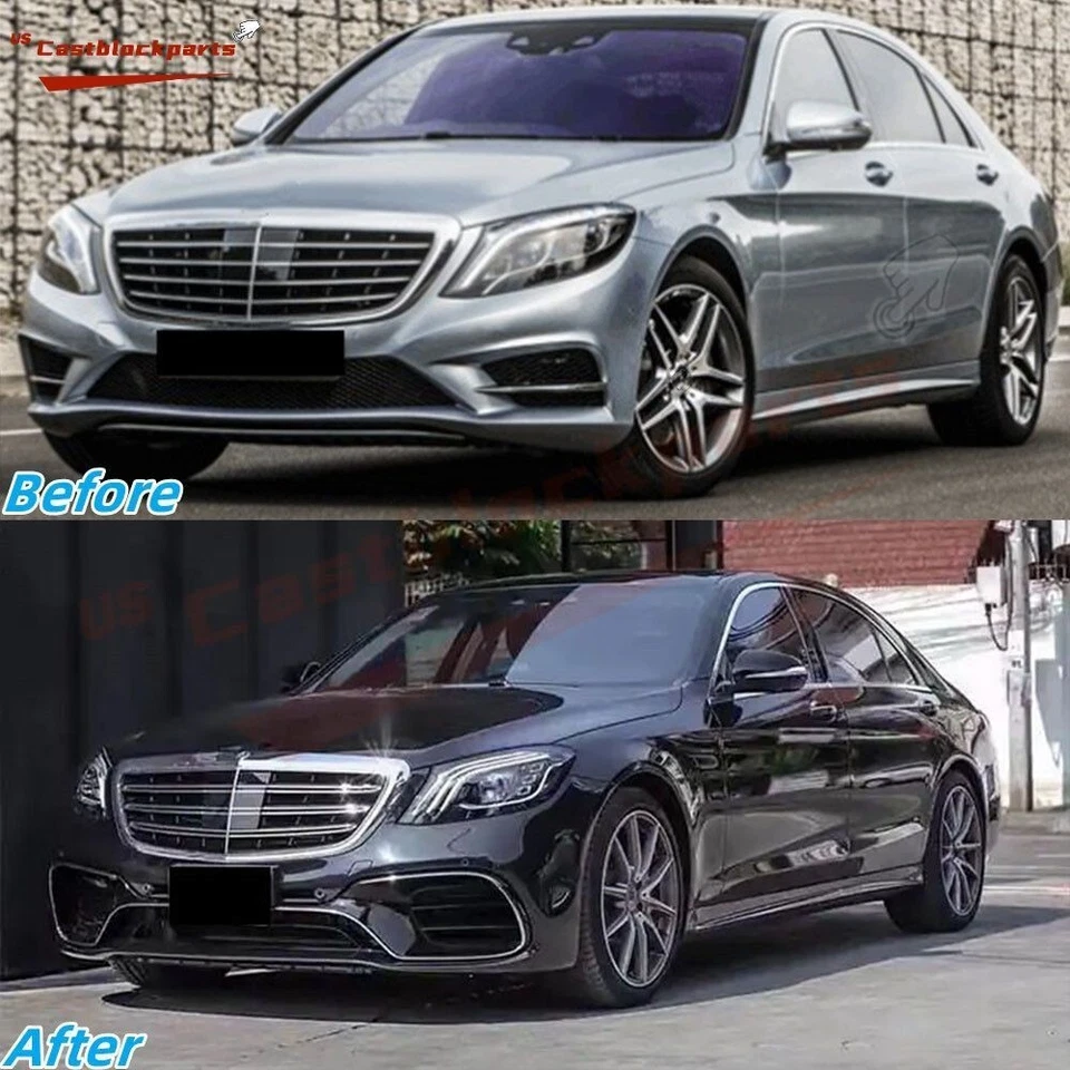 Parachoques delantero W222 S550 Facelift 18+ S63 AMG para Mercedes Benz Clase S 2014-2017 Foto 4 de 4