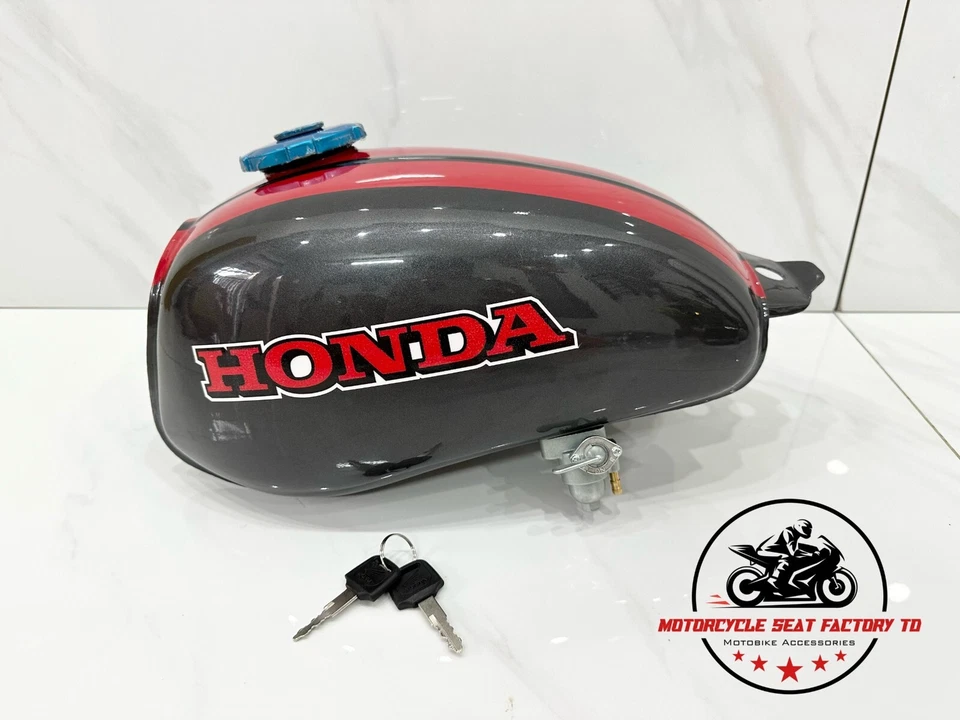 Tanque de gasolina Honda XR75 K0 1973 (17500-116-670QN) tanque de gasolina combustible de fábrica nuevo XR-75. Foto 4 de 4