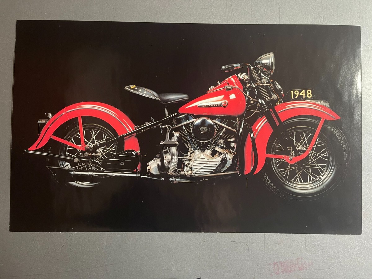 Harley Davidson - 【Kanemoto】新品未開封  HARLEY-DAVIDSON 1948 1948 Harley Davidson FL Motorcycle Picture Print - RARE