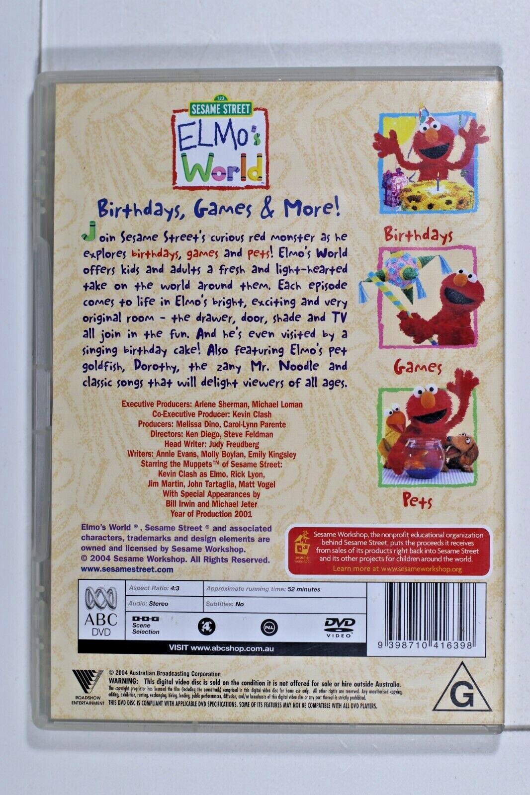Sesame Street Elmo s World Birthday Games DVD Sent Tracked EBay