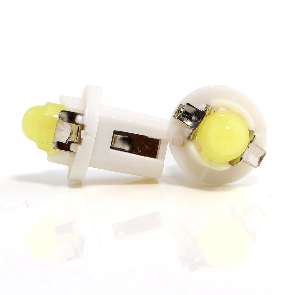10Pcs B8.5D COB 1SMD Car Gauge Cluster Dashboard Indicator Plate LED Light Bulbs - Image 3 of 4