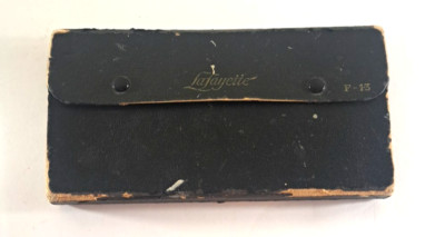 Vintage Lafayette F-13 Compass Drawing Set Drafting Tools In Case Germany