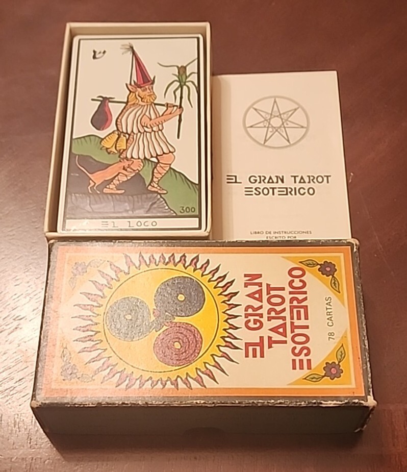 El Gran Tarot Esoterico Deck Box Set Fournier Spain VTG 70s