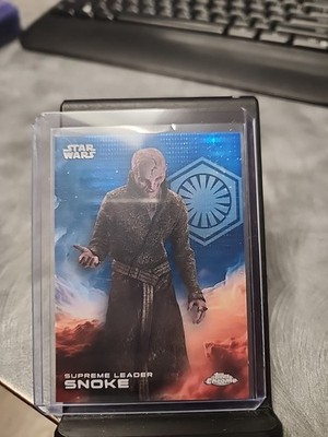 Supreme Leader Snoke Delight Exclusive Blue Pulsar Star Wars Topps Chrome