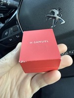 9ct White & Yellow Gold Patterned Wedding Band Size S