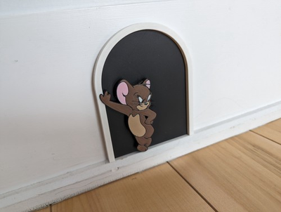#ad Tom and Jerry Decorative Wall Hole $24.99