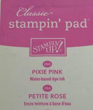 Stampin Up Ink Pad PIXIE PINK 2009 Retired Classic Case AS IS FLAW