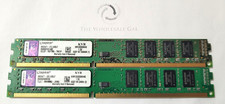 Pair! Kingston 8GB (2x4GB) PC3-10600 DDR3-1333 Low Profile Desktop Memory Ram
