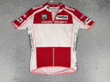 Santini Cycling Jersey Mens EURO Small Red Giro D'Italia 1/4 Zip Points Hunter