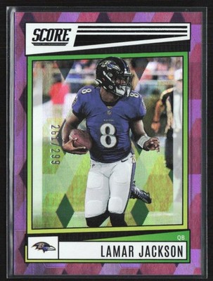 Lamar Jackson 2022 Score Cubic /299 #184 Baltimore Ravens