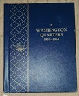 83 Silver Quarters 1932-1964 Coin Album Folder No. 9418 Coins Included