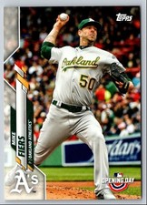 Mike Fiers 2020 Topps #58 Oakland Athletics Baseball Card