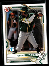 Robert Puason - 2021 Bowman 1st Edition Card BFE-45 Oakland Athletics