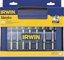 IRWIN Marples Forstner Bit Set Wood Drilling 8Pcs (1966892) Shank Type Straight