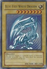 BLUE-EYES WHITE DRAGON 2002 YU-GI-OH! STARTER DECK KAIBA #SKD-001 Q4763