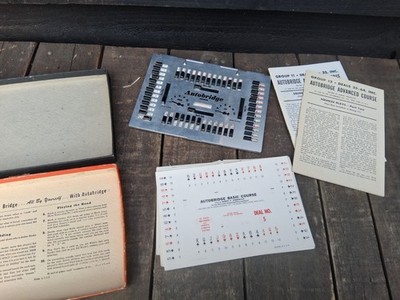 Vintage Autobridge Deluxe Bridge Spiel GRATIS P&P 