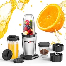 TENKER Pro 850W Smoothie Blender 11 Pieces Personal Blender Grinder Combo