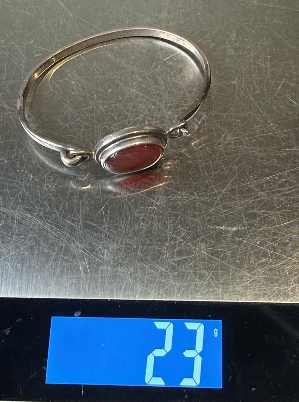 925 Solid Sterling Silver Cuff Bangle Bracelet Ov… - image 13