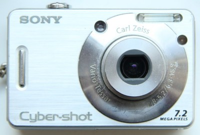 Sony Cyber-shot DSC-W70 7.2MP Digital Camera - Silver for sale