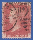 GB QV 1864 1d  RED PLATE 173 LE SG43/44 GU + CDS