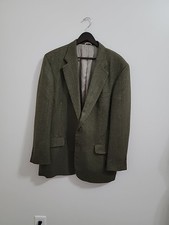 Oak Creek for Dillard's Olive Green Blazer 100 Wool Size 44L XL USA Made