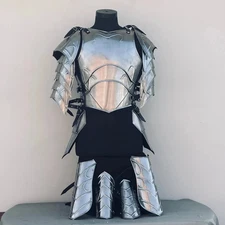 Medieval Knight Lady Half Body Armor- Female Cuirass W Tassets- Women Pauldrons