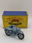 Matchbox Lesney 4c Triumph TT110 Motorcycle Sidecar MIB original vintage toy car