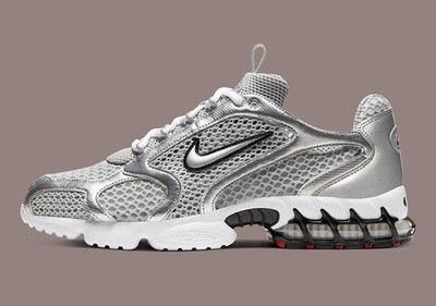 Nike Air Zoom Spiridon Cage 2 Light Sandstone Silver CJ1288-001 Mens Size